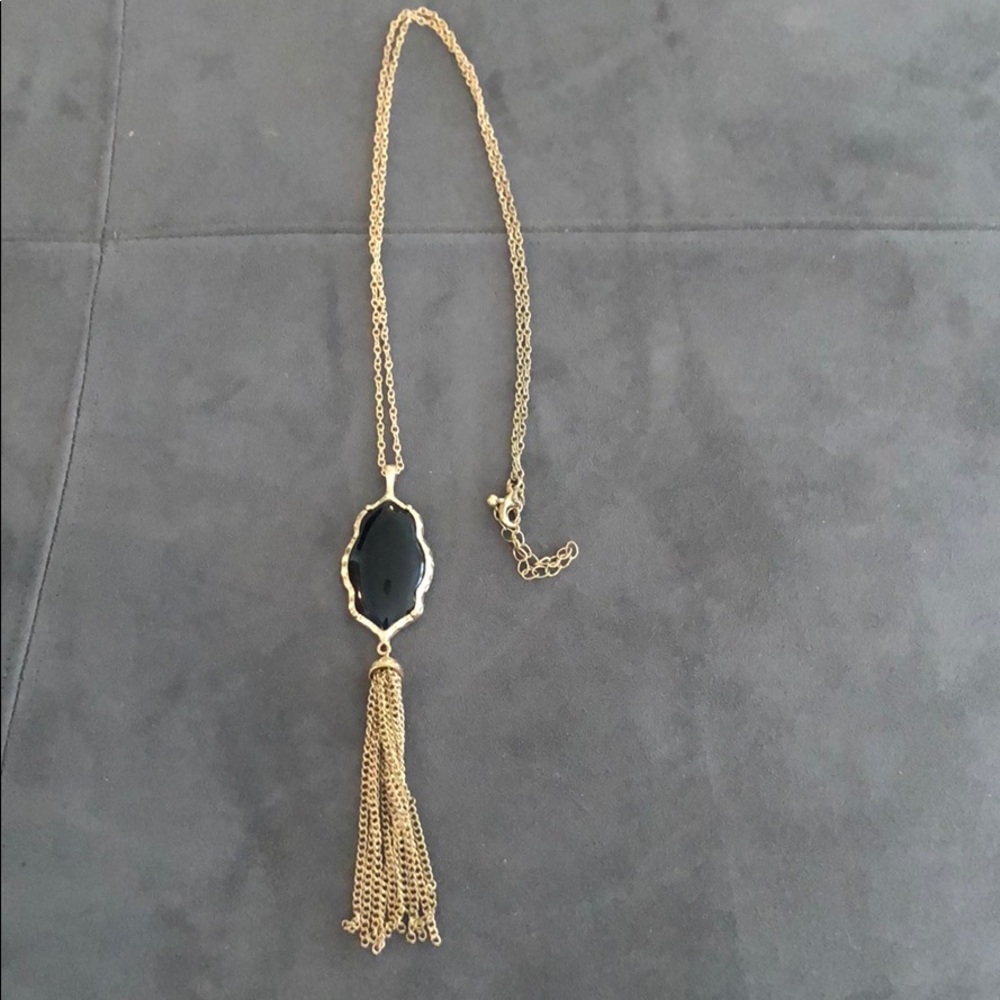 Black Stone Necklace